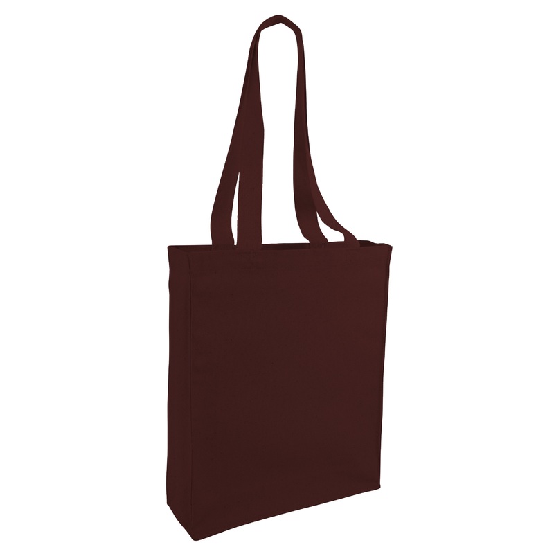 12 ct Affordable Canvas Tote Bag / Book Bag with Gusset - By Dozen - Alternative Colors