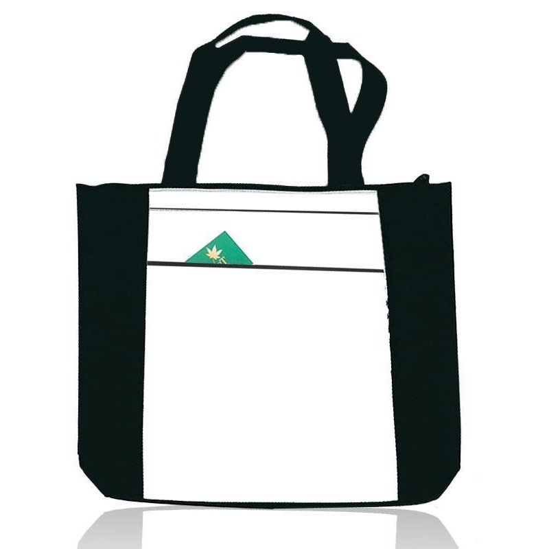48 ct Value Zippered Polyester Tote Bags - By Case