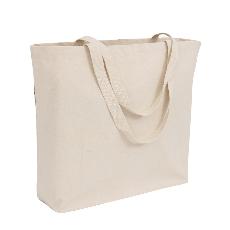72 ct - 20 in Large Organic Canvas Shopping Tote Bags - By Case