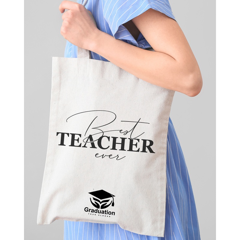 Best Teacher Ever Rule Customizable Tote Bag - Teacher's Tote Bags