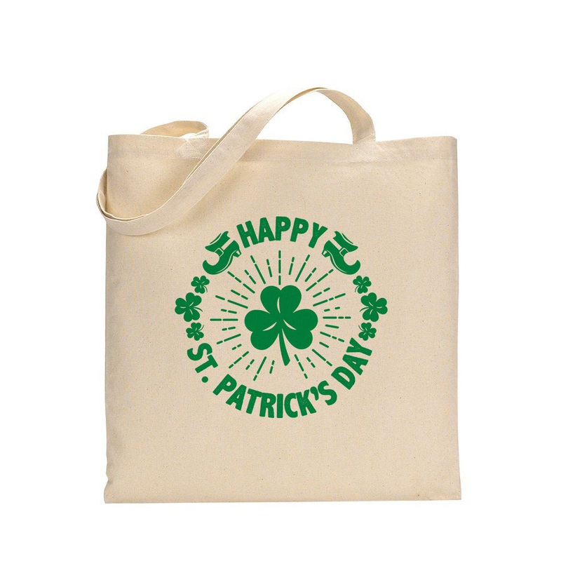 Big Leaf Happy St Patrick's Day - St Patrick's Tote Bag