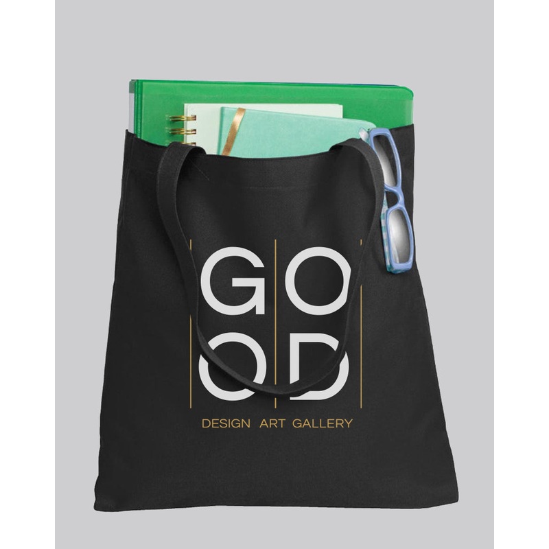 Custom Polyester Daily Use Document Tote Bags - Sublimation Tote Bags With Your Logo - BG408
