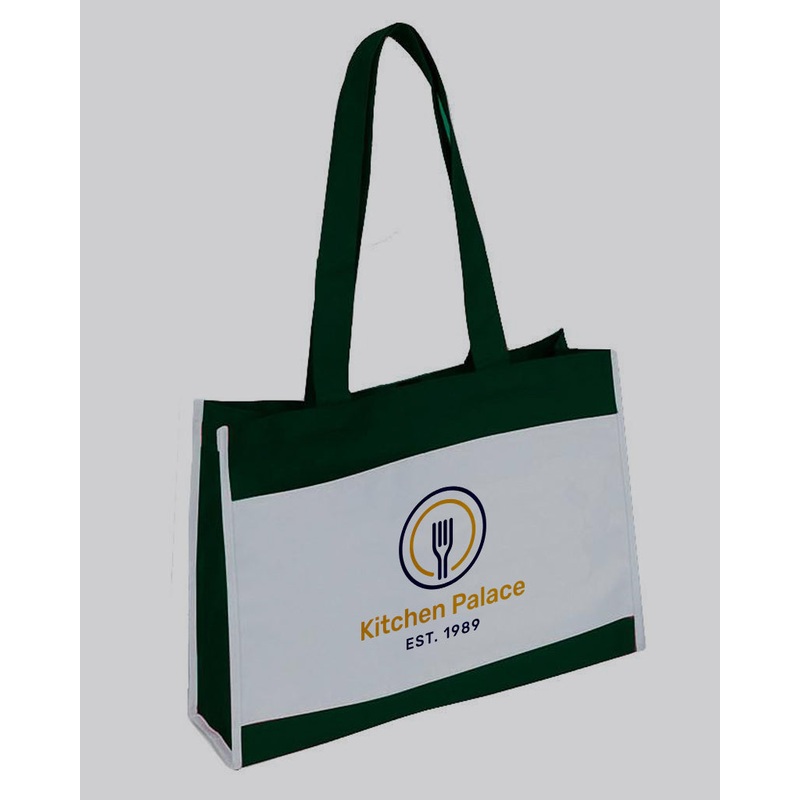 Customized Travel Tote Bag with Hook and Loop Closure - Personalized Tote Bags With Your Logo - BS171