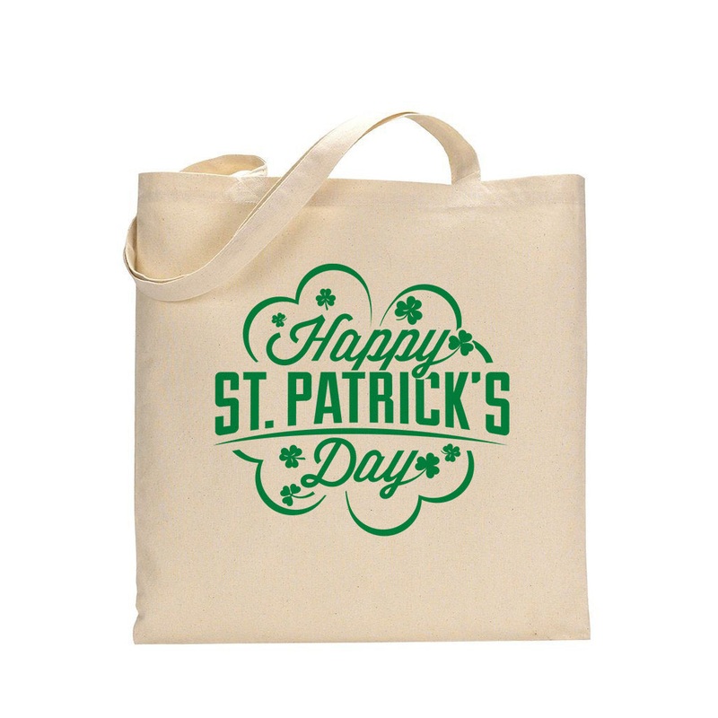 Four Leaf Happy St Patrick's Day - St Patrick's Tote Bag