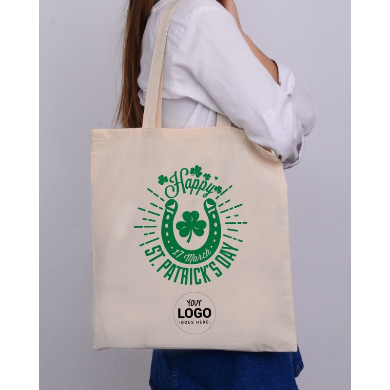 Horseshoe Happy St Patrick's Day - St Patrick's Tote Bag