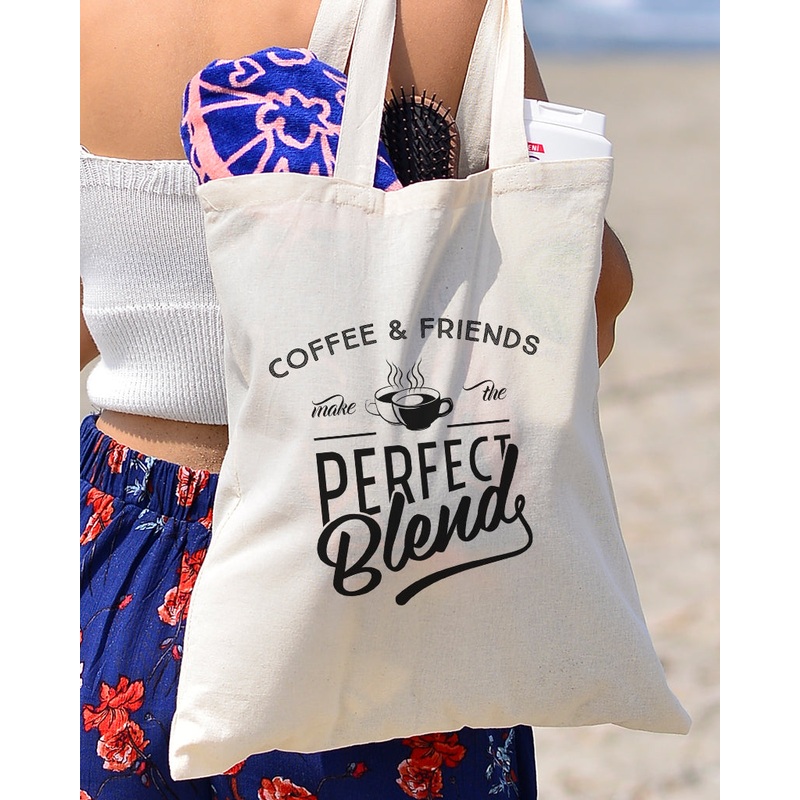 Perfect Blend Design - Coffee Shop Tote Bags