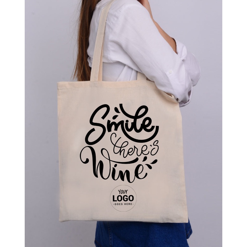 Smile There's Wine Design - Winery Tote Bags
