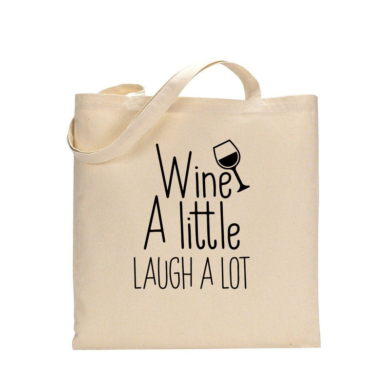 Wine A Little Laugh A Lot Design - Winery Tote Bags