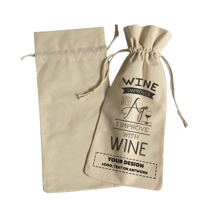 Wine Improves With Age Design - Winery Tote Bags