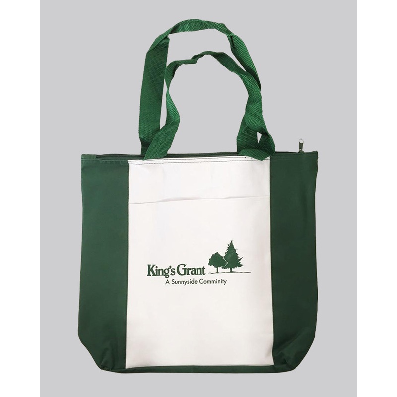 Personalized Zippered Polyester Tote Bags With Your Logo - 600D