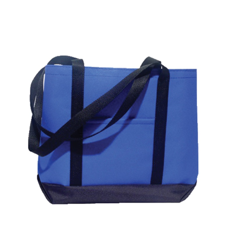 Two-Tone Polyester Tote Bag - Made in USA