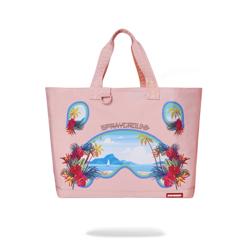 BORA BORA SHARK ISLAND VILLA BEACH TOTE