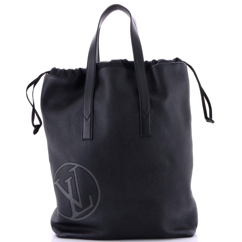 Cabas Light Drawstring Bag Initials Taurillon Leather