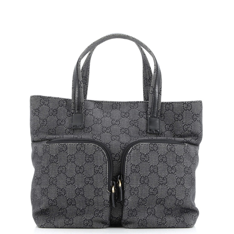 Double Pocket Tote GG Canvas Small