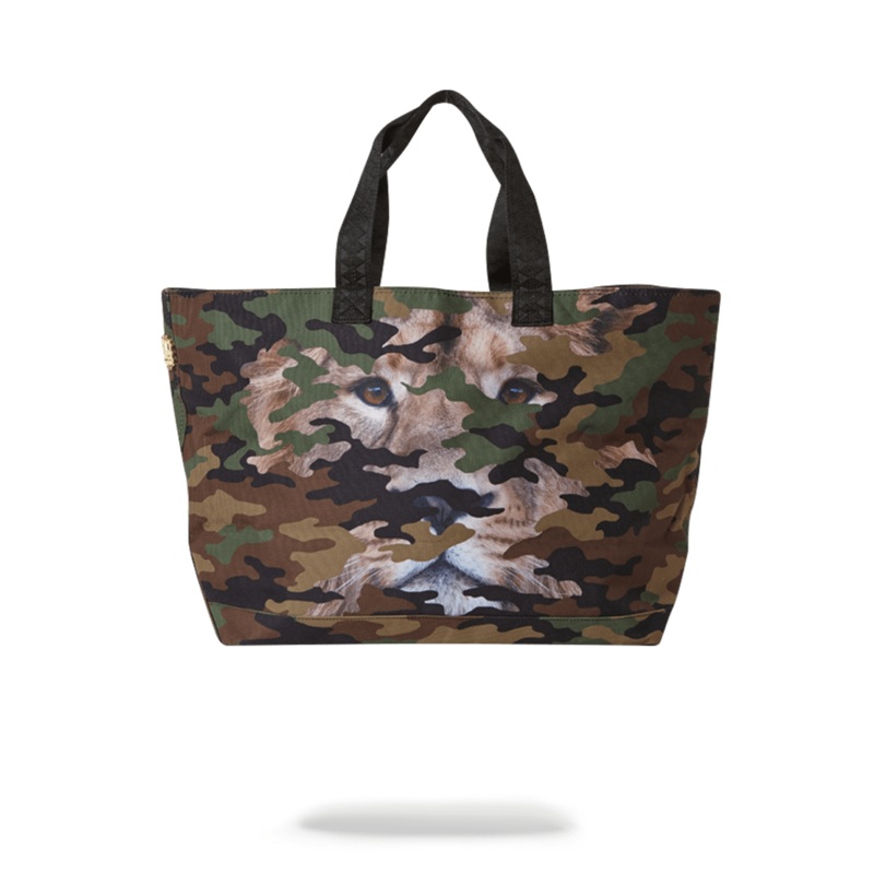 LION CAMO TOTE BAG