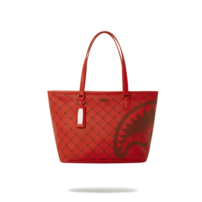 MONEY PATTERN BRICK TOTE