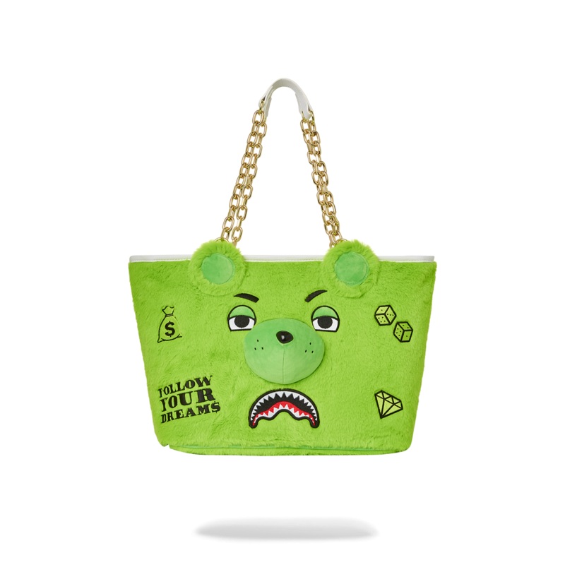 PLUSH MONEYBEAR TOTE (GREEN)