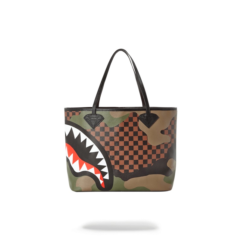 SHARKS IN PARIS (CAMO EDITION) TOTE