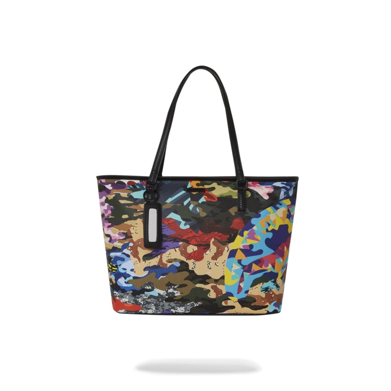 SLICED AND DICED CAMO TOTE