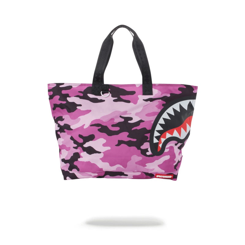 SPLIT CAMO BEACH TOTE
