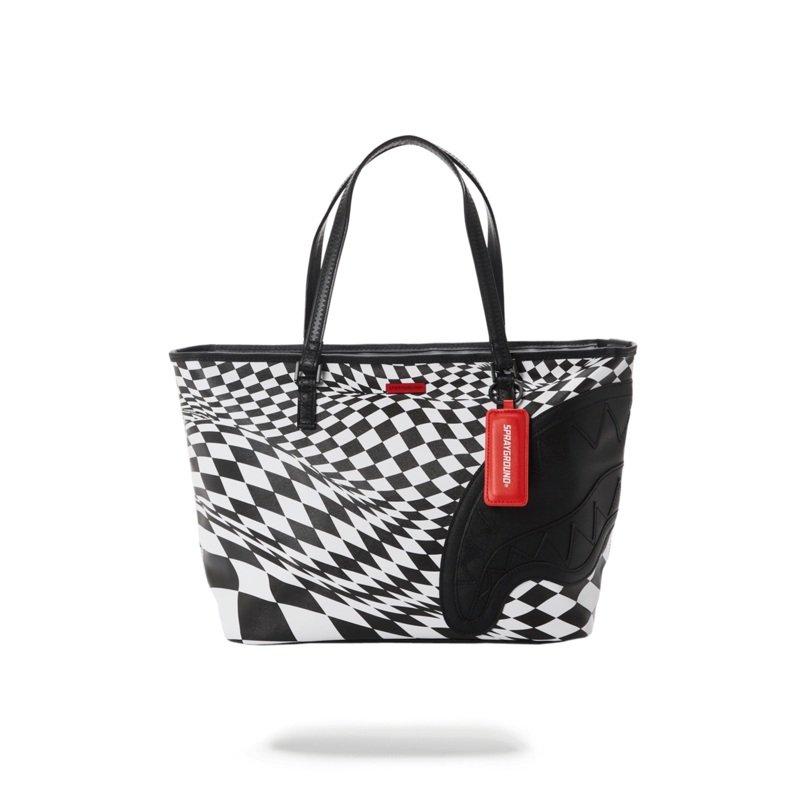 TRIPPY CHECK TOTE