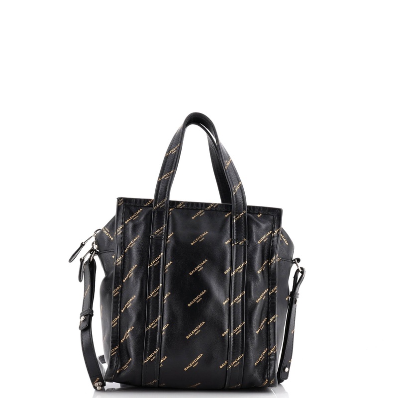 Bazar Logo Convertible Tote Printed Leather XS