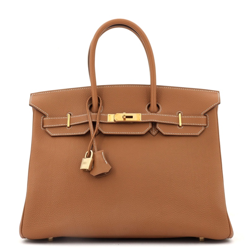 Birkin Handbag Gold Togo with Gold Hardware 35