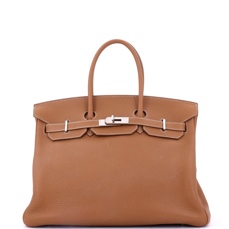 Birkin Handbag Gold Togo with Palladium Hardware 35