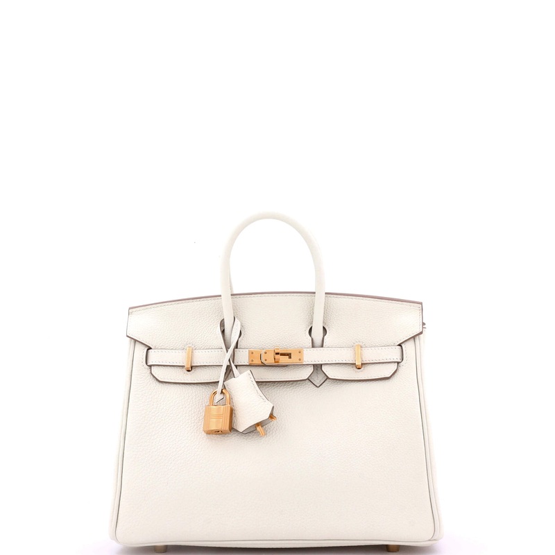 Birkin Handbag Light Togo with Rose Gold Hardware 25