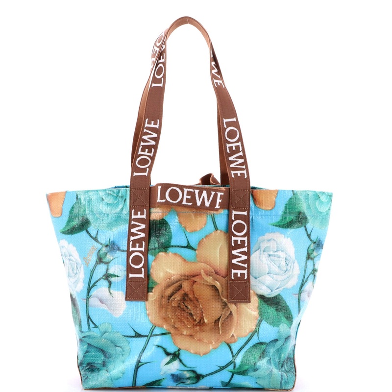 Fold Logo Strap Tote Printed Vinyl Large