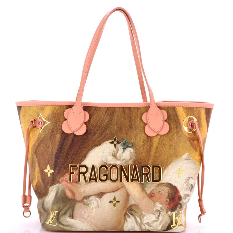 Neverfull NM Tote Limited Edition Jeff Koons Fragonard Print Canvas MM