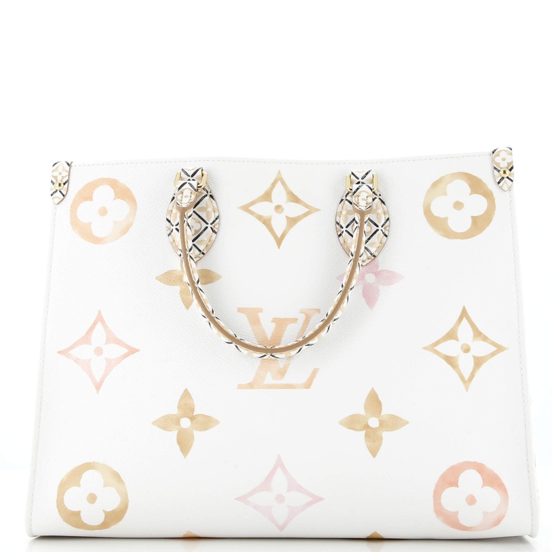 OnTheGo Tote By The Pool Monogram Watercolor Giant MM