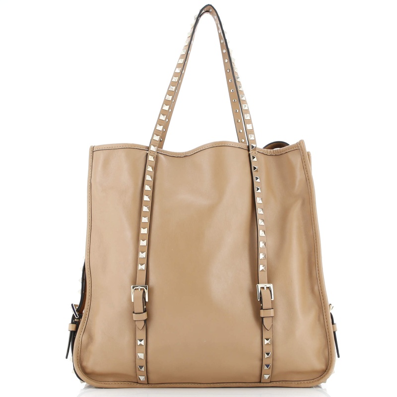Rockstud Belted Tote Soft Leather Medium