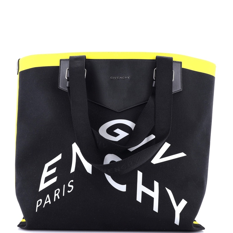 Antigona Logo Shopping Tote Printed Canvas Large