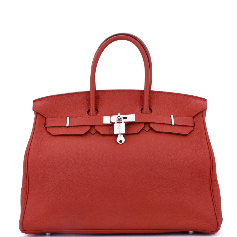 Birkin Handbag Granuim Togo with Palladium Hardware 35