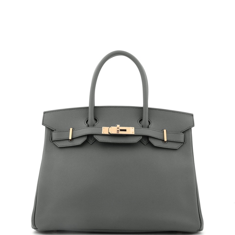Birkin Handbag Vert Amande Epsom with Gold Hardware 30
