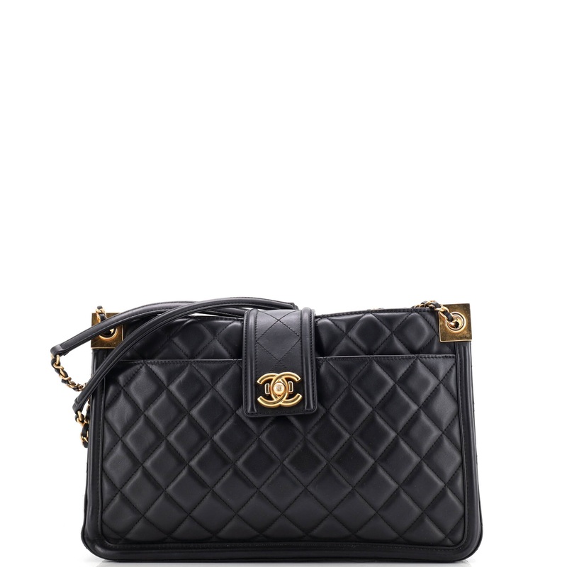 Elegant CC Tote Quilted Lambskin Medium
