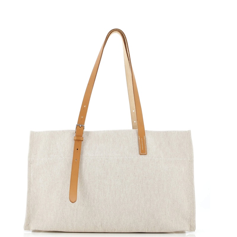 Etriviere Elan Shopping Tote Toile and Leather