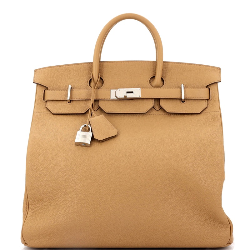HAC Birkin Bag Brown Togo with Palladium Hardware 40