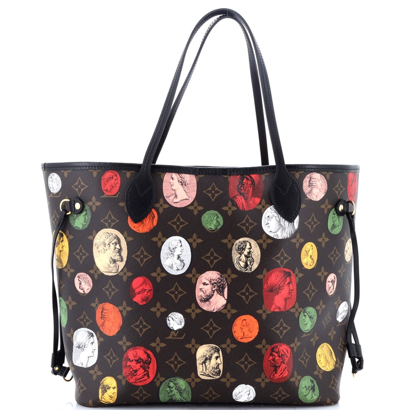 Neverfull NM Tote Limited Edition Fornasetti Cameo Monogram Canvas MM