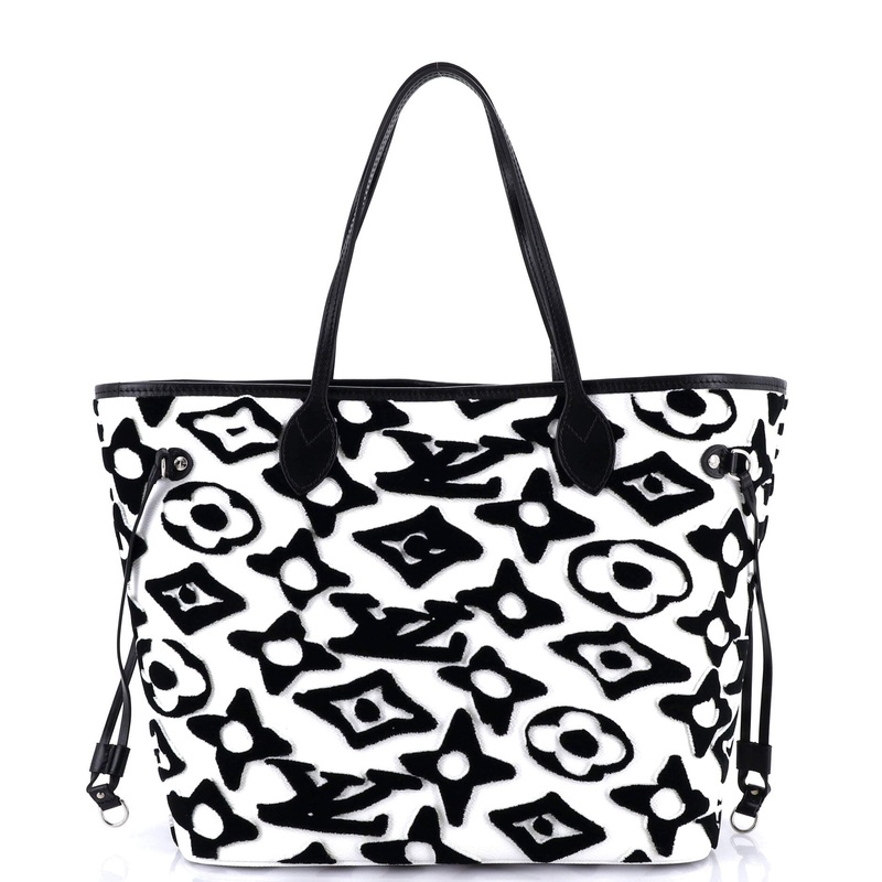 Neverfull NM Tote Limited Edition Urs Fischer Tufted Monogram Canvas MM