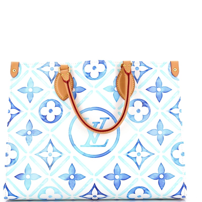 OnTheGo Tote Monogram Tiles By The Pool MM