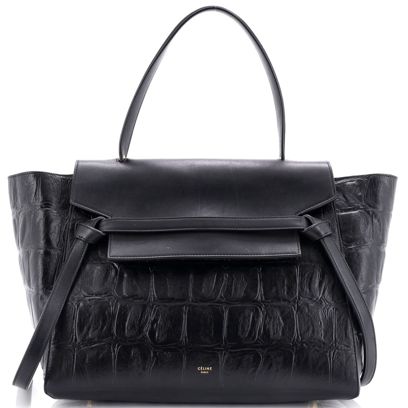 Belt Bag Crocodile Embossed Leather Medium