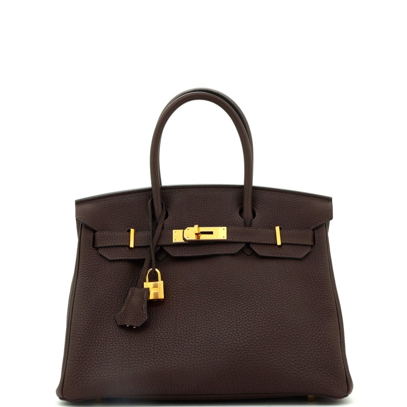 Birkin Handbag Havane Togo with Gold Hardware 30