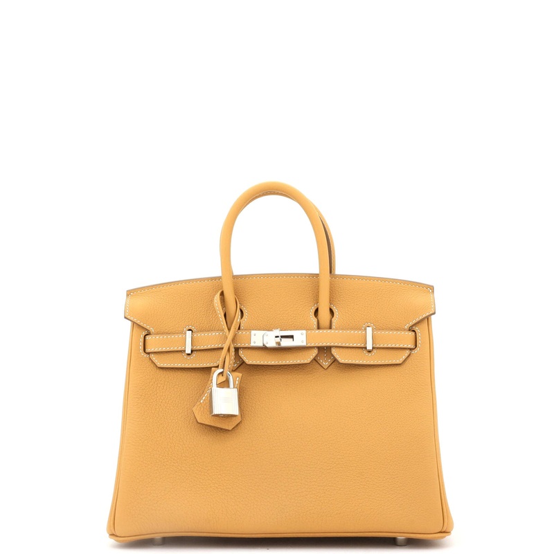 Birkin Handbag Natural Sable Togo with Palladium Hardware 25