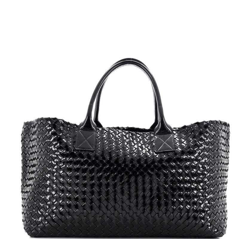 Cabat Tote Intrecciato Patent Large