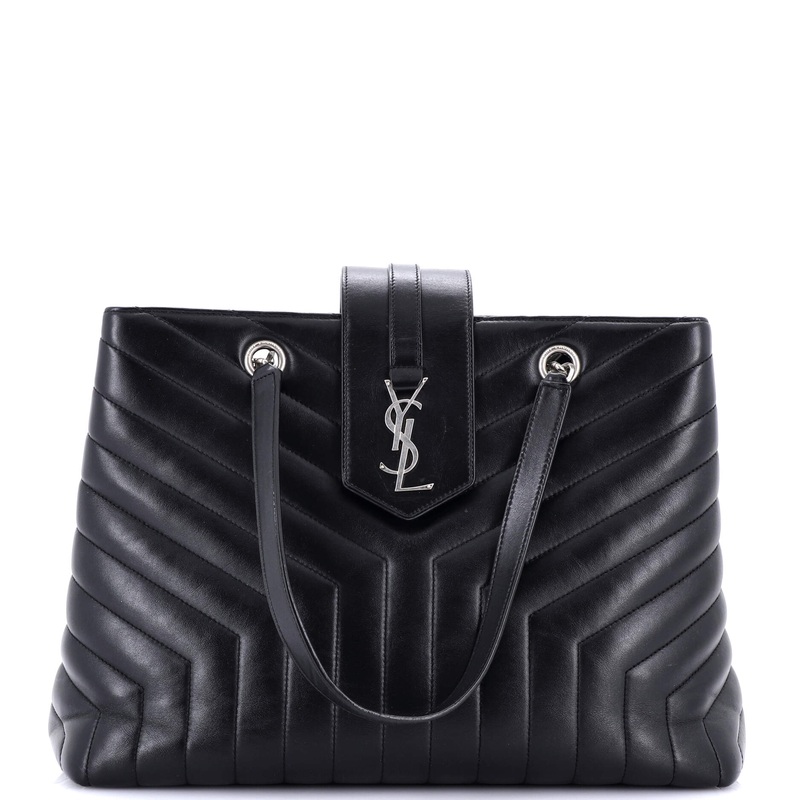 LouLou Tote Matelasse Chevron Leather Large