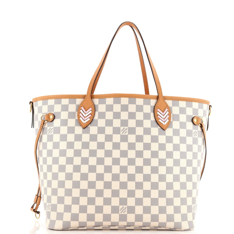 Neverfull NM Tote Damier with Braided Detail MM
