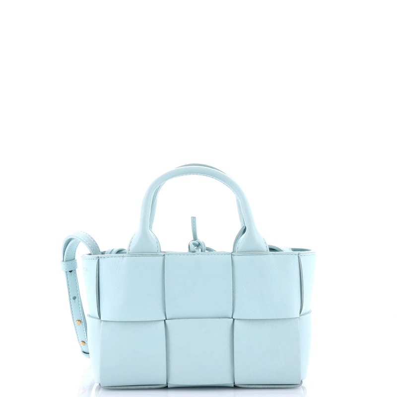 Arco Tote Maxi Intrecciato Leather Candy