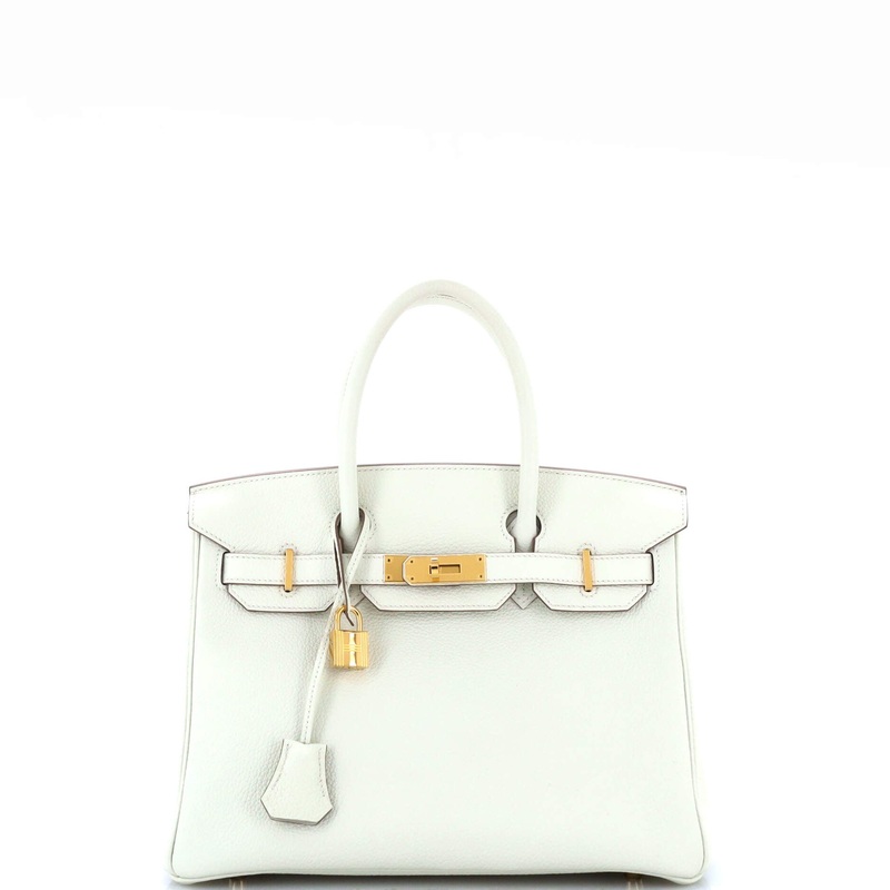 Birkin Handbag Light Togo with Gold Hardware 30